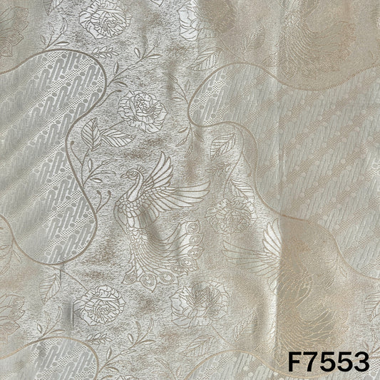 Dyeable Self Jacquard Tissue Fabric - F7553