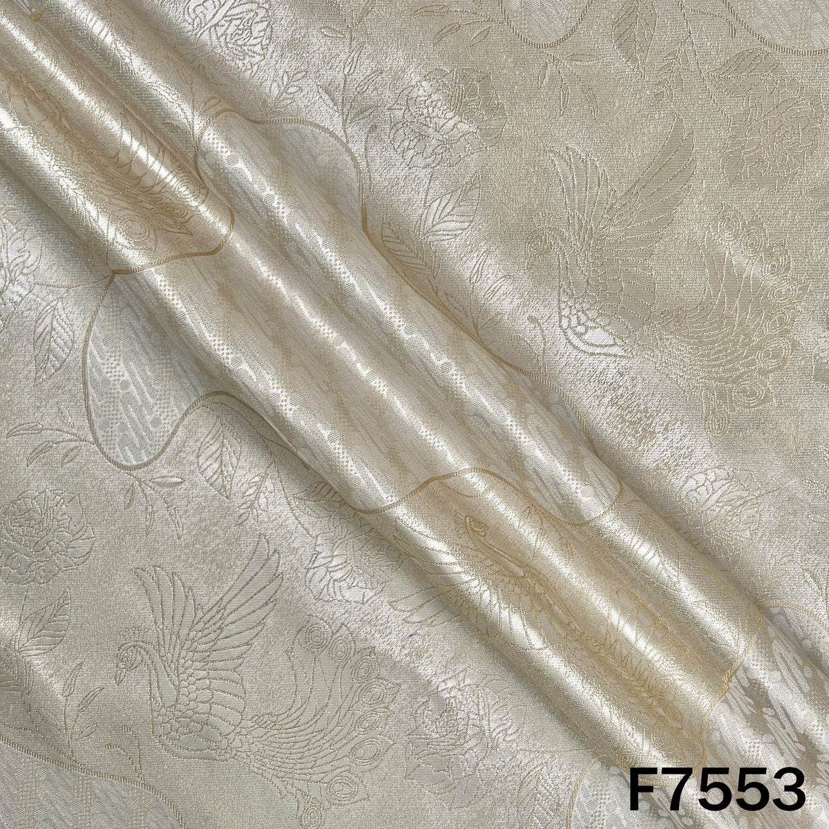 Dyeable Self Jacquard Tissue Fabric - F7553