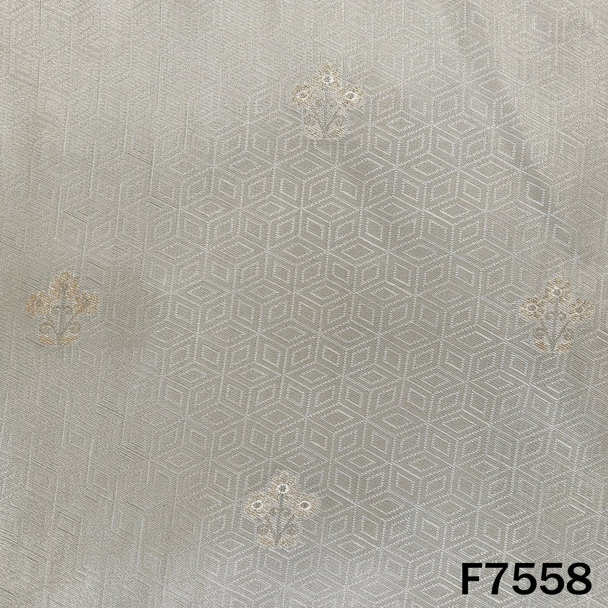 Dyeable Self Jacquard Tissue Fabric - F7558