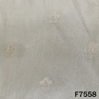 Dyeable Self Jacquard Tissue Fabric - F7558