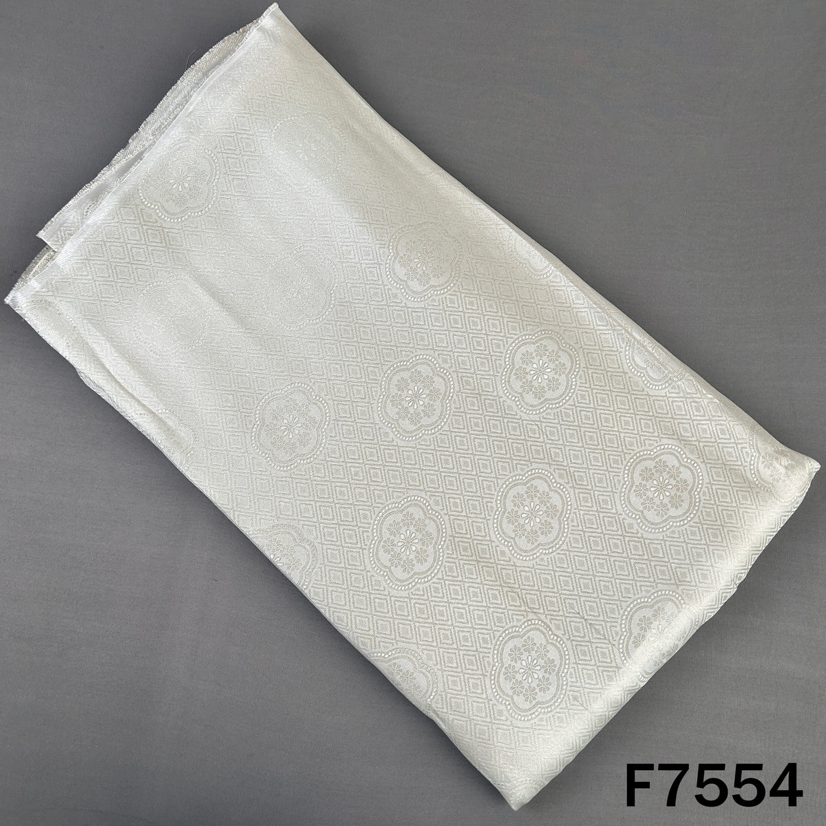 Dyeable Self Jacquard Tissue Fabric - F7554