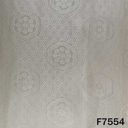 Dyeable Self Jacquard Tissue Fabric - F7554