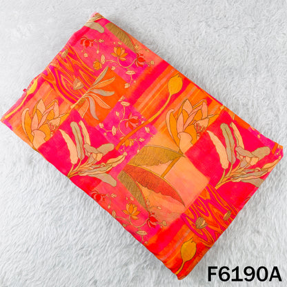 Digital Print Muslin Cotton Fabric - F6190