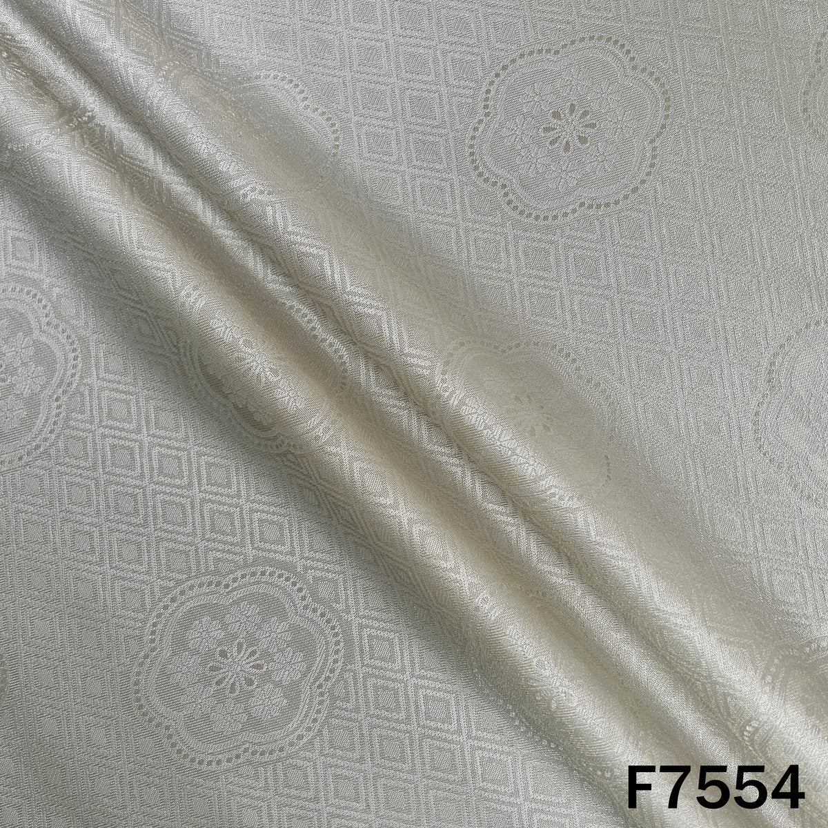 Dyeable Self Jacquard Tissue Fabric - F7554