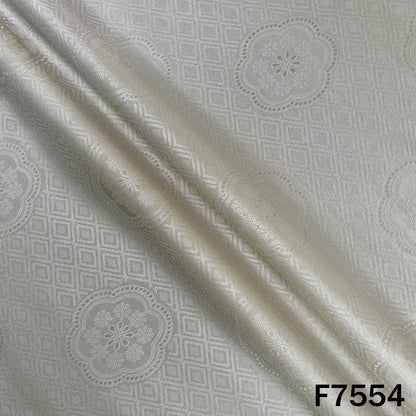 Dyeable Self Jacquard Tissue Fabric - F7554
