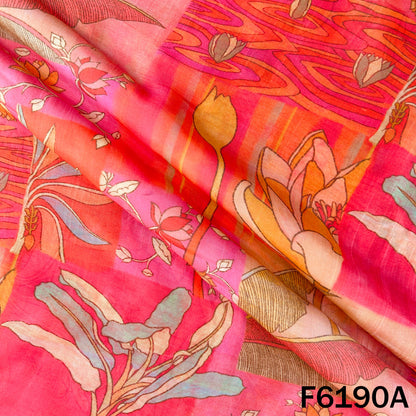 Digital Print Muslin Cotton Fabric - F6190