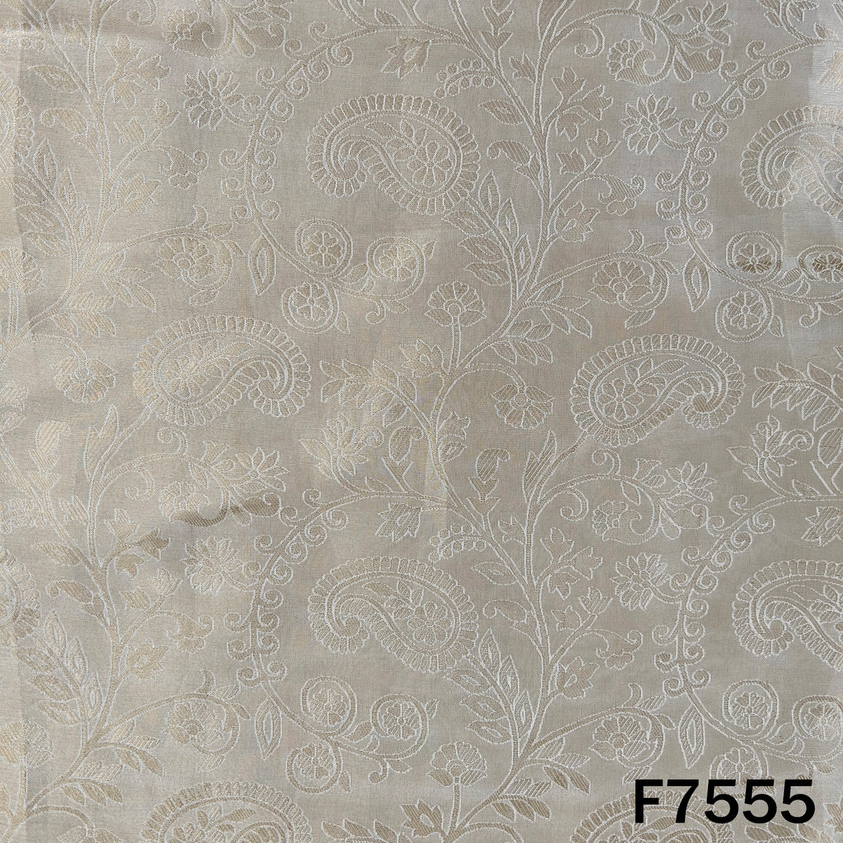Dyeable Self Jacquard Tissue Fabric - F7555