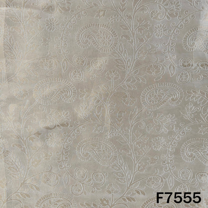 Dyeable Self Jacquard Tissue Fabric - F7555