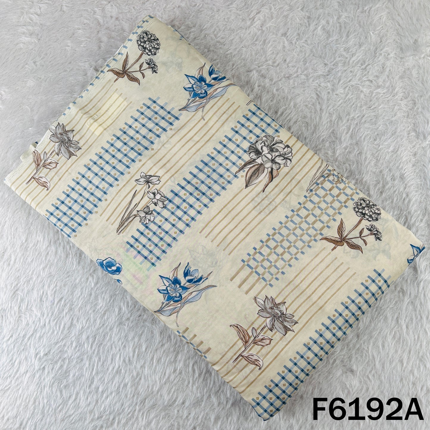 Digital Print Muslin Cotton Fabric - F6192
