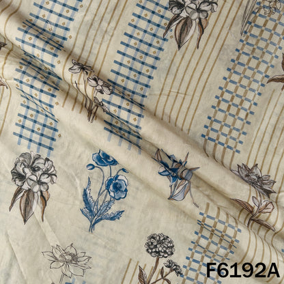 Digital Print Muslin Cotton Fabric - F6192