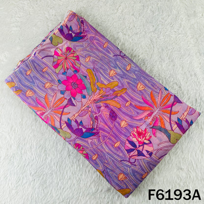 Digital Print Muslin Cotton Fabric - F6193