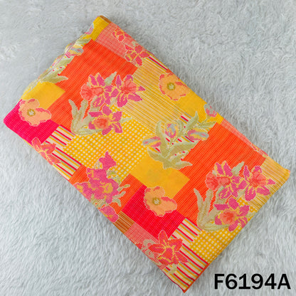 Digital Print Muslin Cotton Fabric - F6194