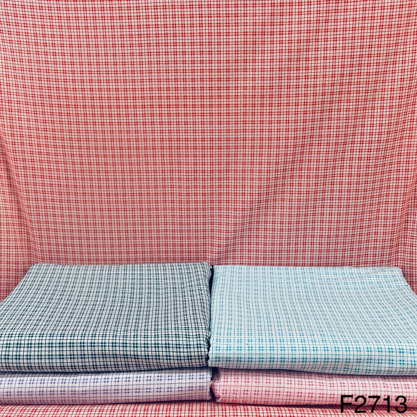 Check Cotton Fabric-F2713