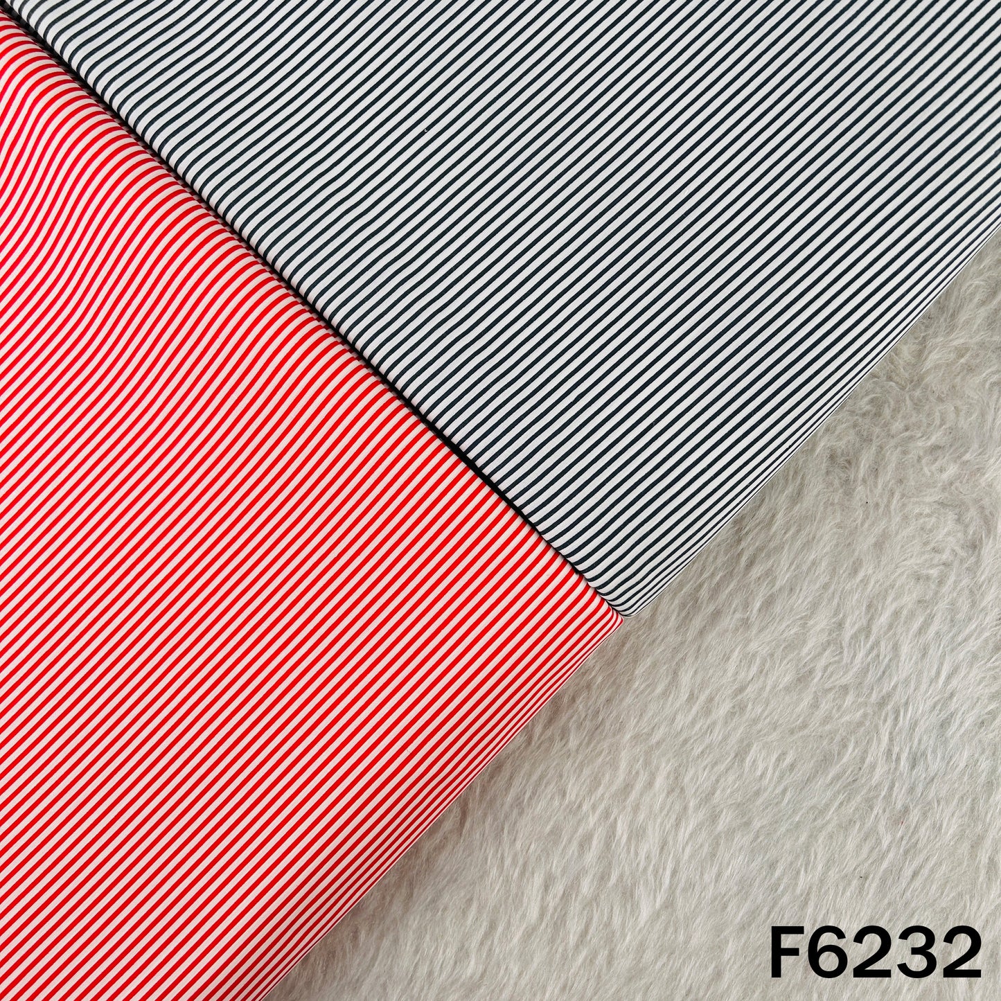 Stripe Print Lizzy Bizzy Cotton Fabric - F6232