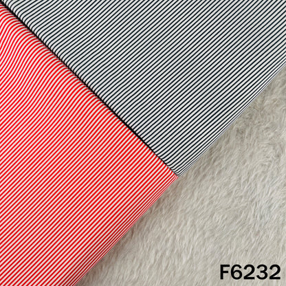 Stripe Print Lizzy Bizzy Cotton Fabric - F6232