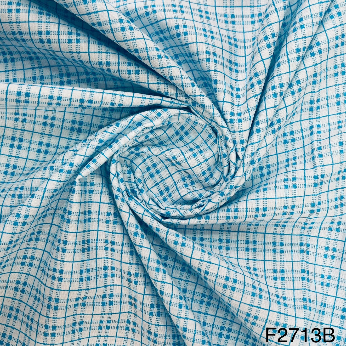 Check Cotton Fabric-F2713