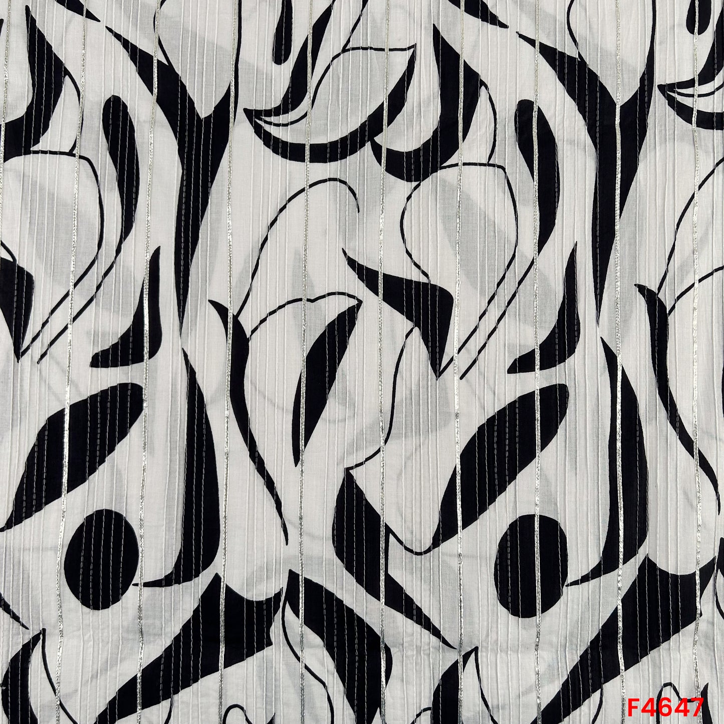 Printed Pintex Gotta Patti Cotton Fabric- F4647