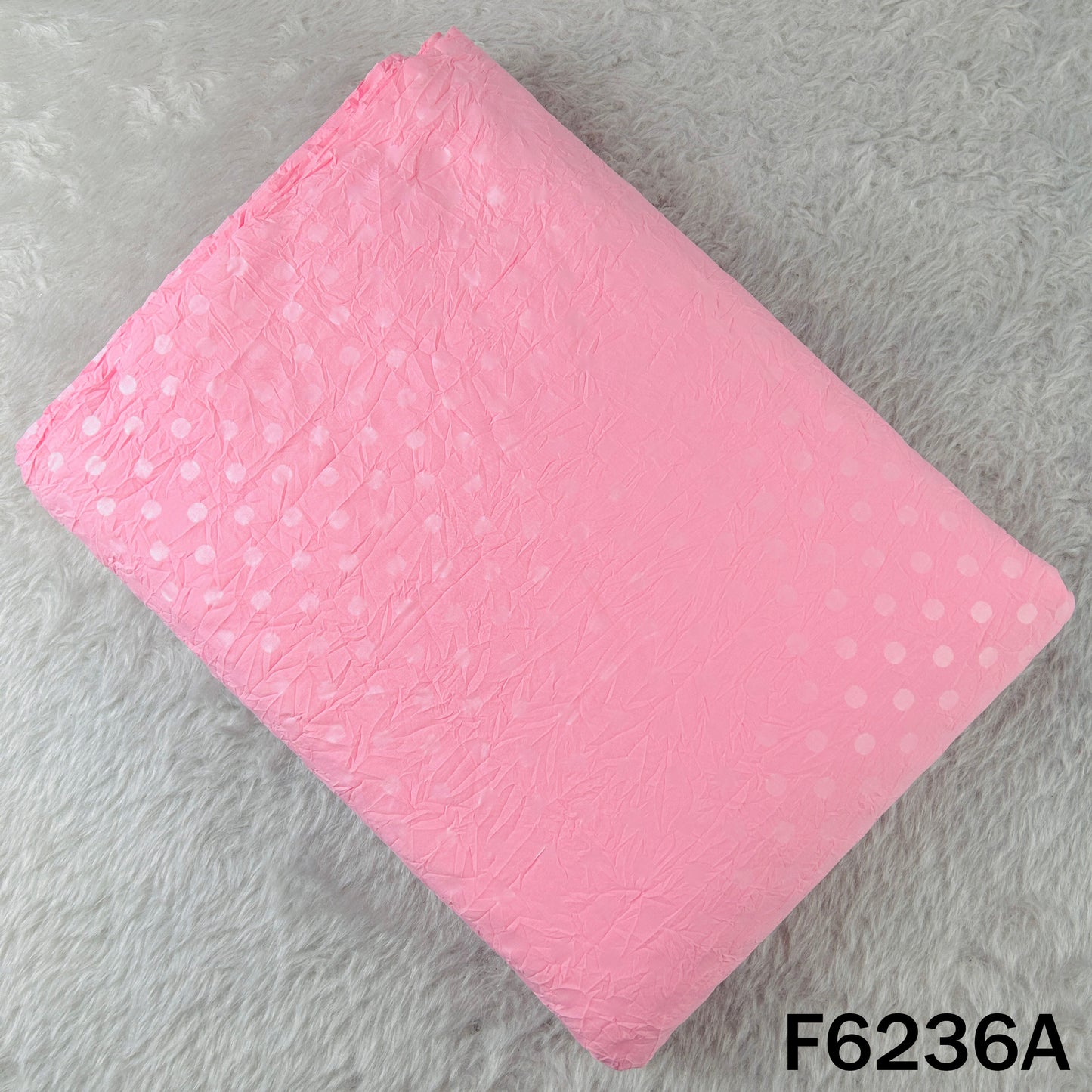 Self Buti Crushed Cotton Fabric - F6236