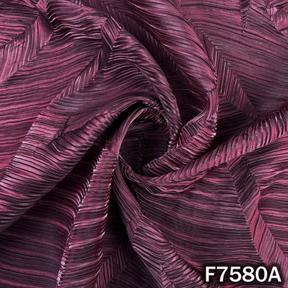 Pleated Shimmer Organza Fabric - F7580