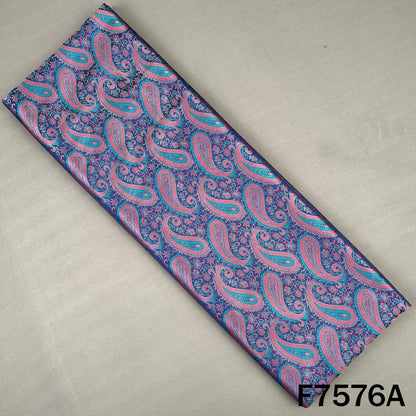 Self Jaquard Brocade Silk Fabric - F7576