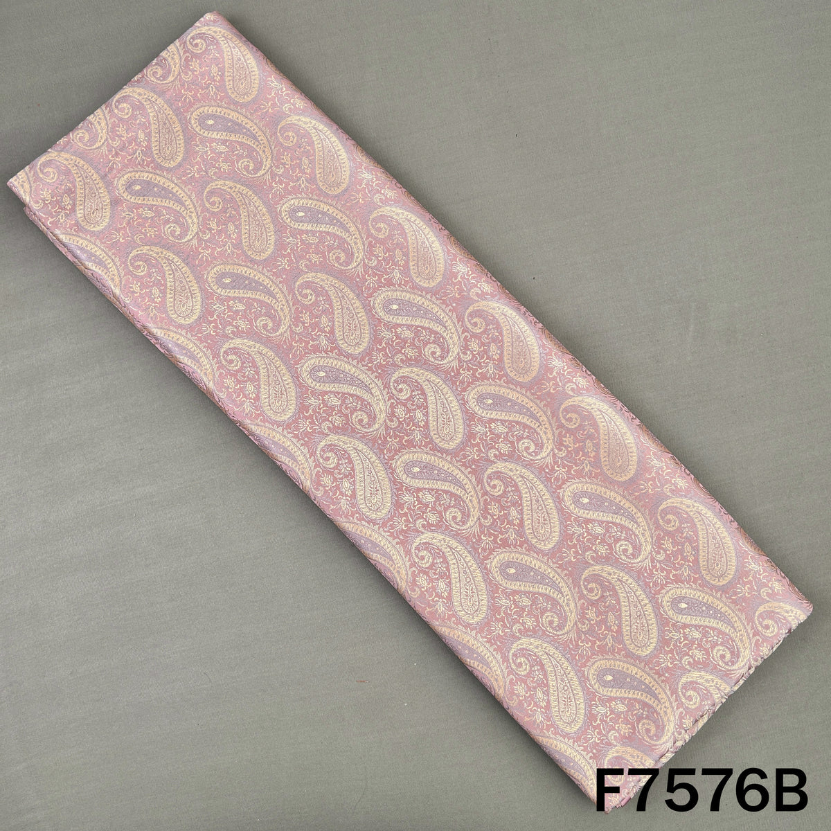 Self Jaquard Brocade Silk Fabric - F7576