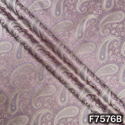 Self Jaquard Brocade Silk Fabric - F7576