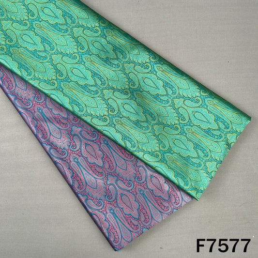 Self Jaquard Brocade Silk Fabric - F7577