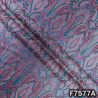 Self Jaquard Brocade Silk Fabric - F7577