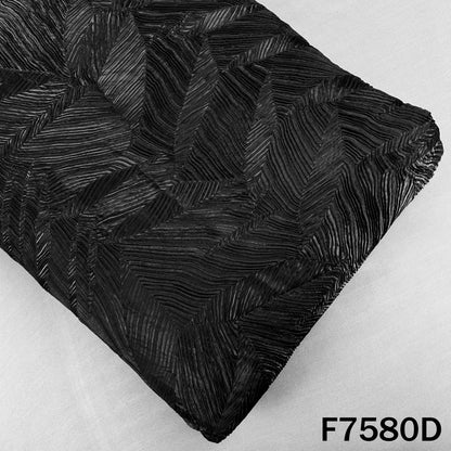 Pleated Shimmer Organza Fabric - F7580