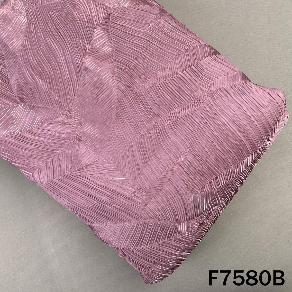 Pleated Shimmer Organza Fabric - F7580