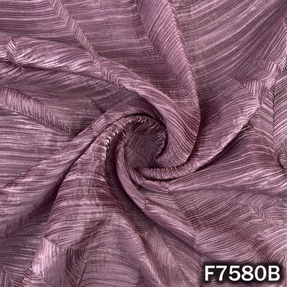 Pleated Shimmer Organza Fabric - F7580