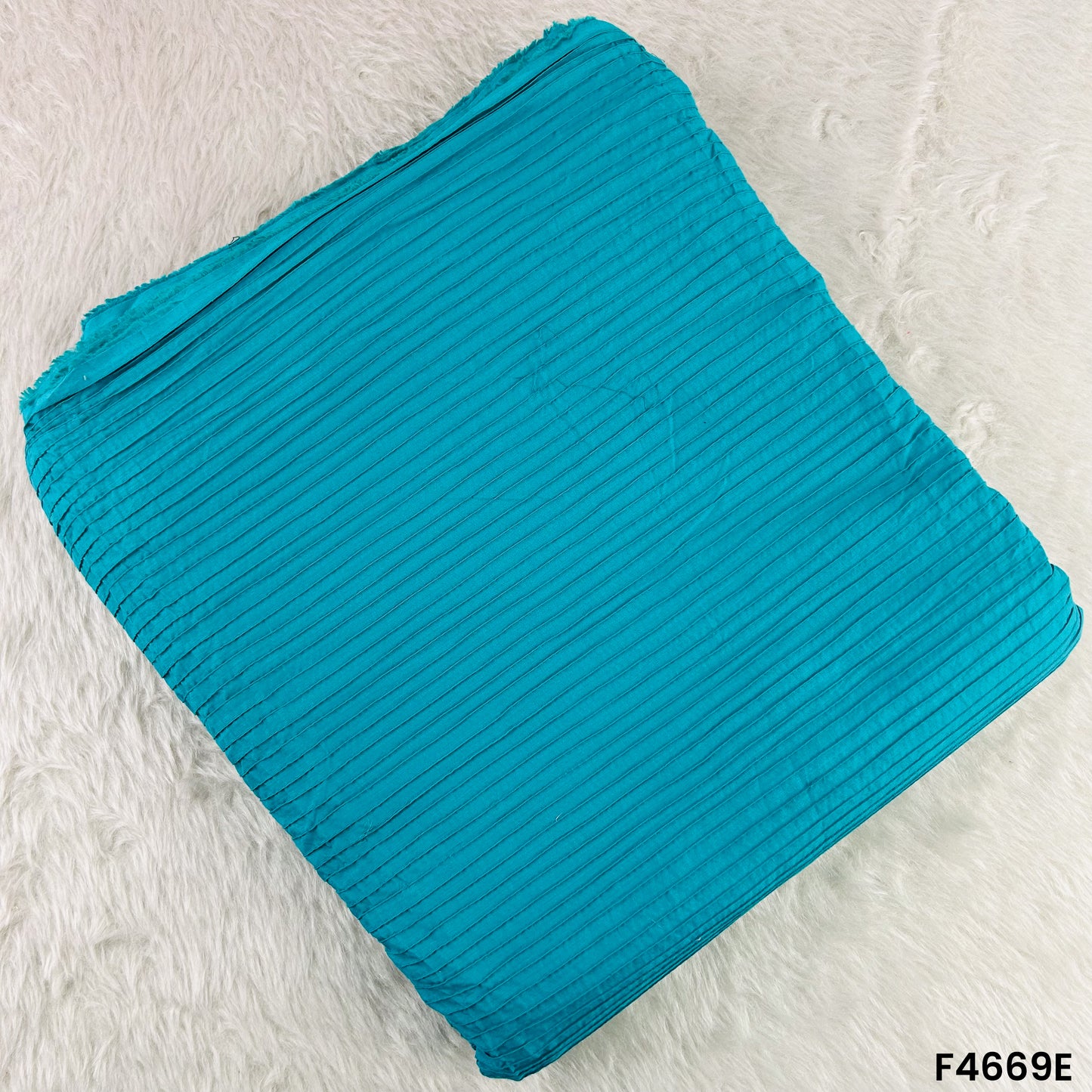 Plain Pintex Cotton Fabric- F4669