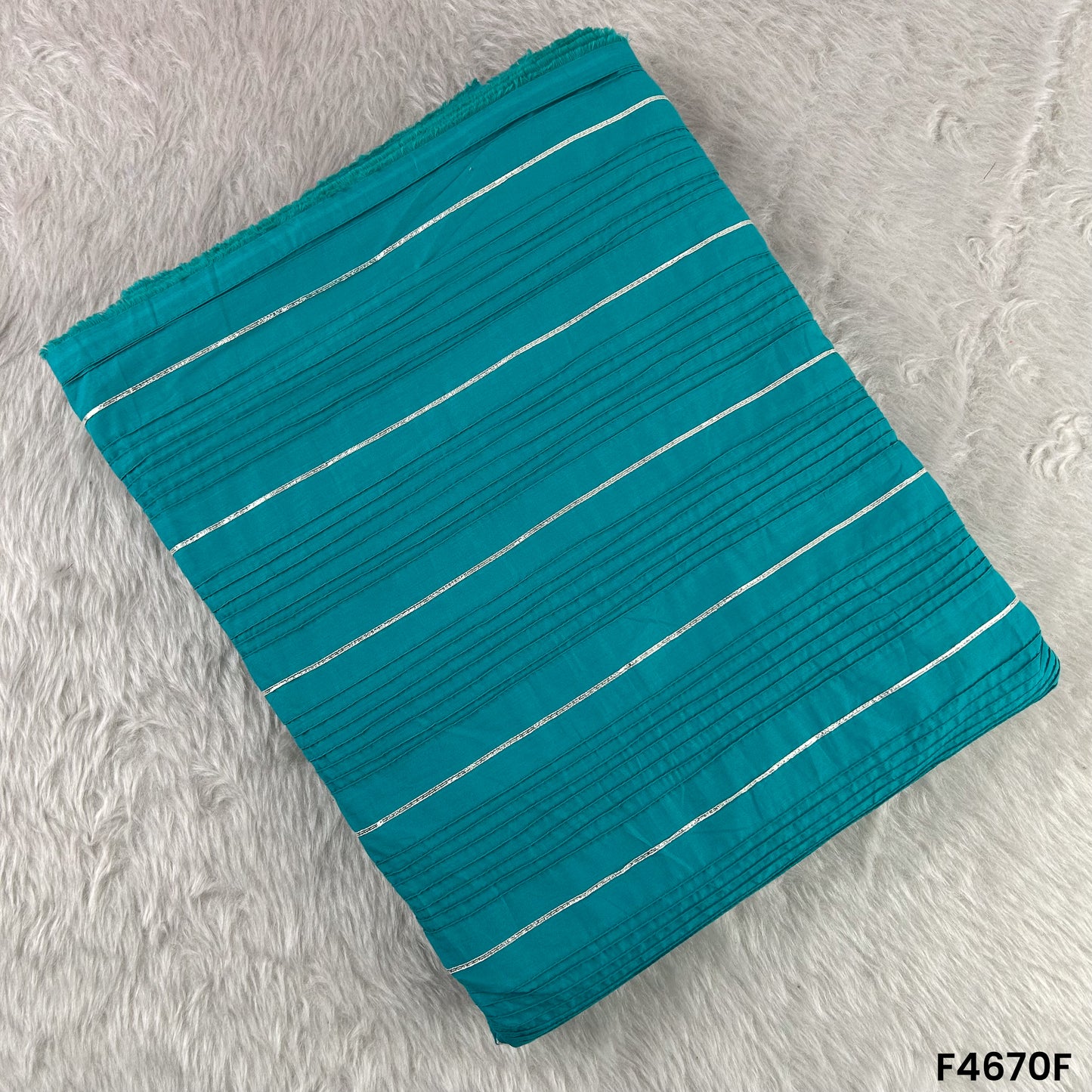 Pintex Gota Patti Cotton Fabric- F4670