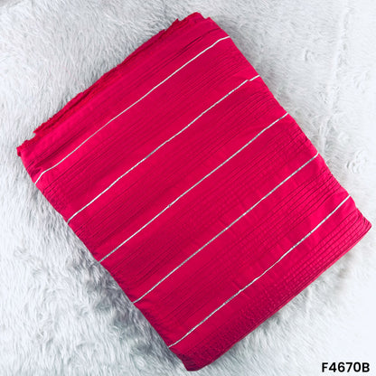 Pintex Gota Patti Cotton Fabric- F4670