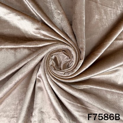 Cut Dana Zari Work Velvet Fabric - F7586
