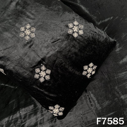 Cut Dana Zari Work Velvet Fabric - F7585