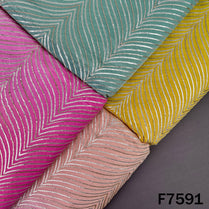 Ombre Shade Gota Patti Chinnon Chiffon Fabric - F7591