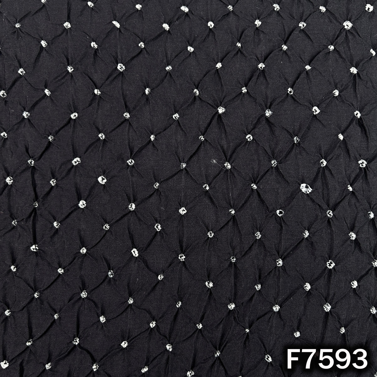 Pure Bandhani Silk Fabric - F7593