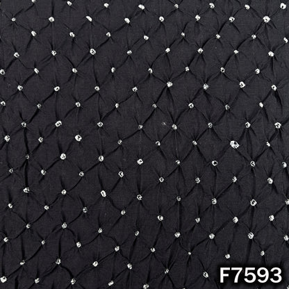 Pure Bandhani Silk Fabric - F7593