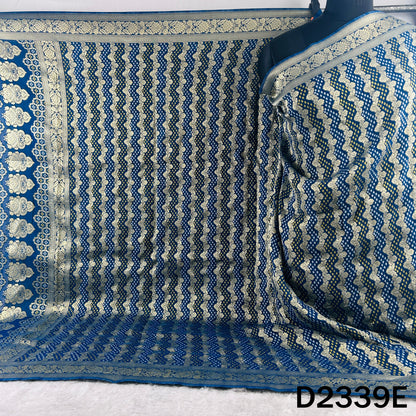 Zari Work Bandhani Print Pure Banarasi Georgette Dupatta - D2339