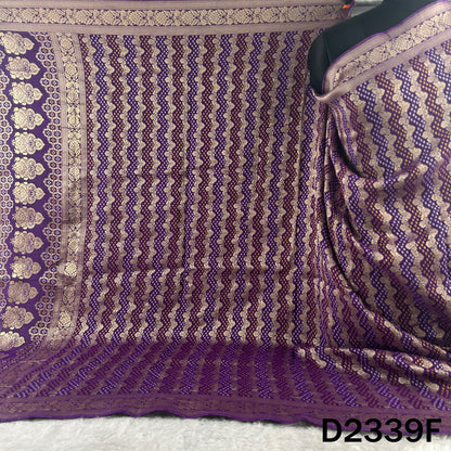 Zari Work Bandhani Print Pure Banarasi Georgette Dupatta - D2339
