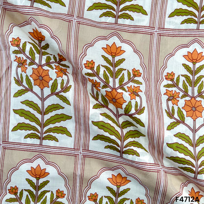 Printed Cambric Cotton Fabric- F4712