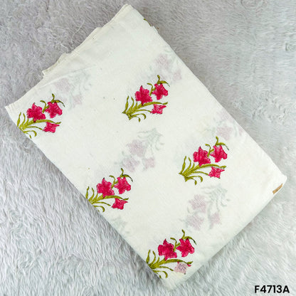 Printed Linen Cotton Fabric- F4713