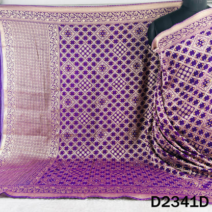 Zari Work Bandhani Print Pure Banarasi Georgette Dupatta - D2341
