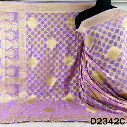 Zari Work Bandhani Print Pure Banarasi Georgette Dupatta - D2342