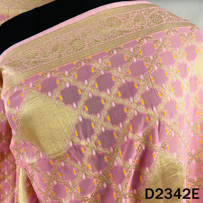 Zari Work Bandhani Print Pure Banarasi Georgette Dupatta - D2342