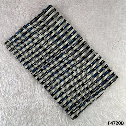 Kalamkari Print Cambric Cotton Fabric- F4720