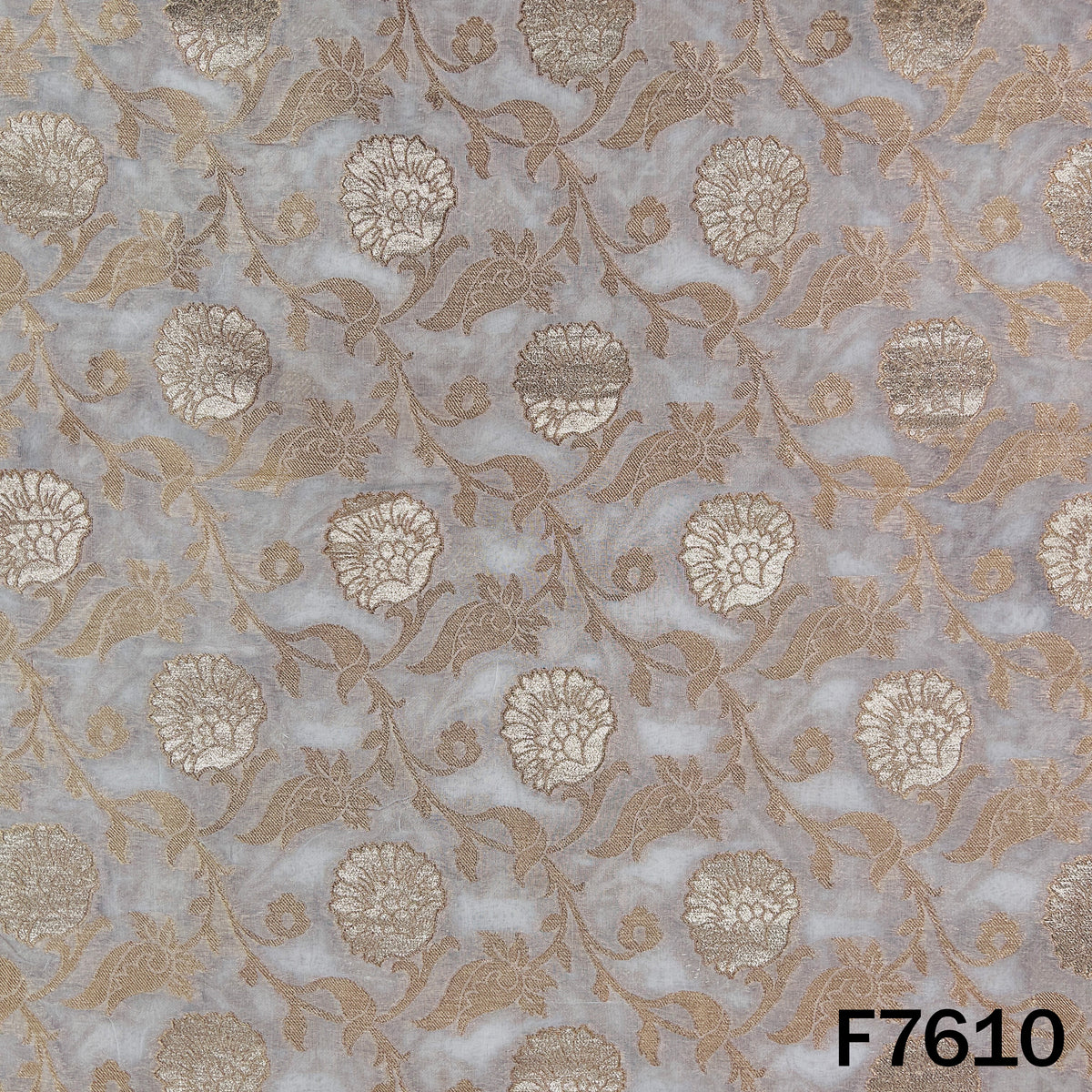 Dyeable Zari Work Georgette Fabric - F7610