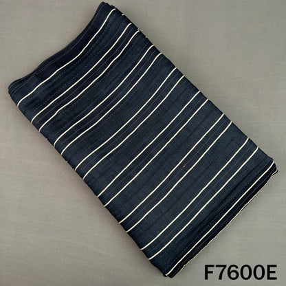 Stripes Gota Patti Thread Work Pure Monga Silk Fabric - F7600