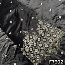 Cut Dana Zari Sequins Work Velvet Fabric - F7602